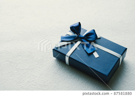Present white background material 87581880