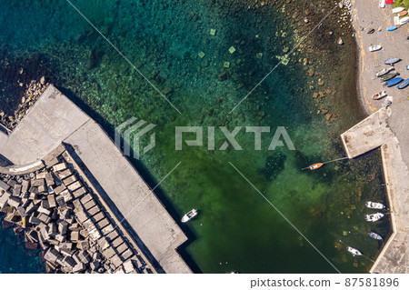 small port on the Sicilian coast 87581896