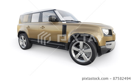 Expedition SUV for rural areas and outdoor activities. 3d render Expedition SUV for rural areas and outdoor activities. 3d render 87582494
