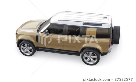Expedition SUV for rural areas and outdoor activities. 3d render 87582577