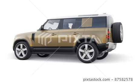 Expedition SUV for rural areas and outdoor activities. 3d render Expedition SUV for rural areas and outdoor activities. 3d render 87582578