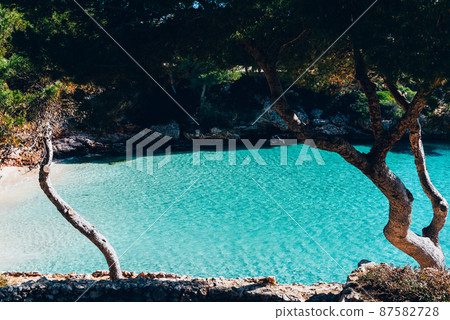 Beach with azure waters on Palma Beach with azure waters on Palma 87582728