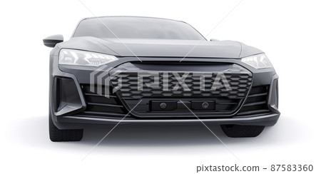 Premium electric sports sedan. Car isolated on white background. 3d rendering. Premium electric sports sedan. Car isolated on white background. 3d rendering. 87583360