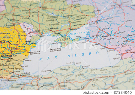 political map of the Black Sea area, with Ukraine, Turkey, Russia, Bulgaria political map of the Black Sea area, with Ukraine, Turkey, Russia, Bulgaria 87584040