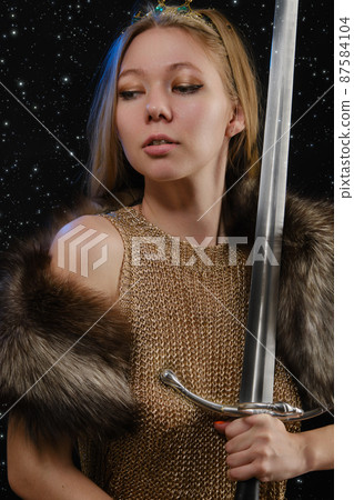 young viking woman young viking woman 87584104
