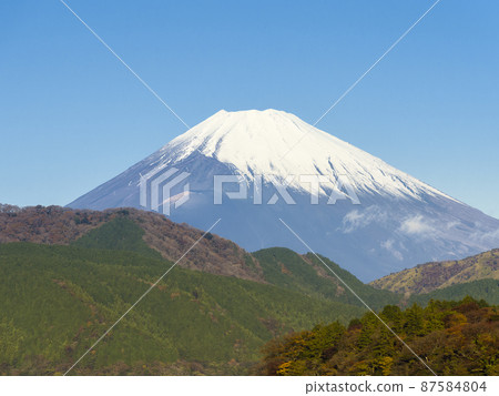 Mt. Fuji seen from Hakone / Mt. Fuji, Japan Mt. Fuji seen from Hakone / Mt. Fuji, Japan 87584804