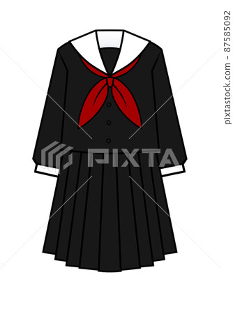 水手服長袖黑色 水手服長袖黑色 87585092