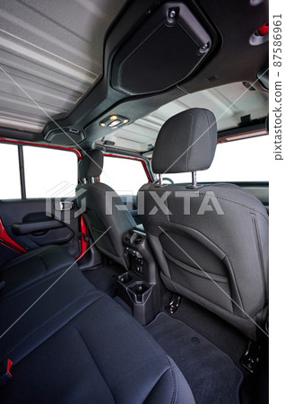 Back clean soft seat in offroad car 87586961