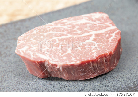 Delicious Wagyu raw fillet 87587107