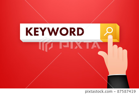 Keyword ranking. Communication technology. Search bar. Vector stock illustration. Keyword ranking. Communication technology. Search bar. Vector stock illustration. 87587419