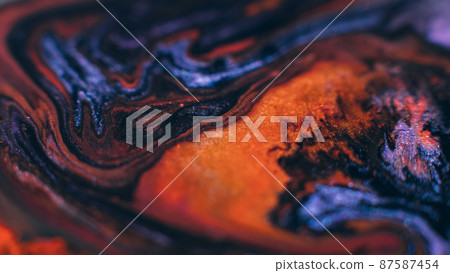 Abstract art piece. Ink paint blend. Colorful background 87587454