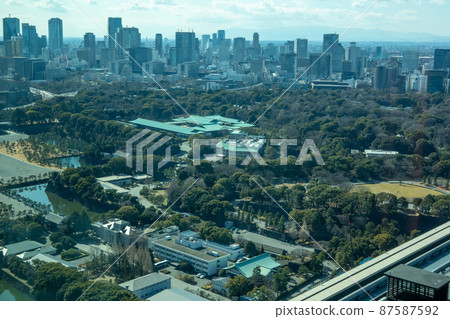 Imperial Palace and buildings bird's-eye view long (February 2022) Imperial Palace and buildings bird's-eye view long (February 2022) 87587592