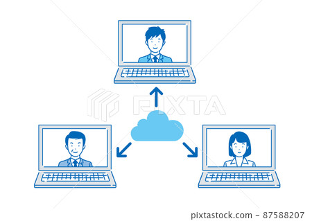 雲計算插畫素材 87588207