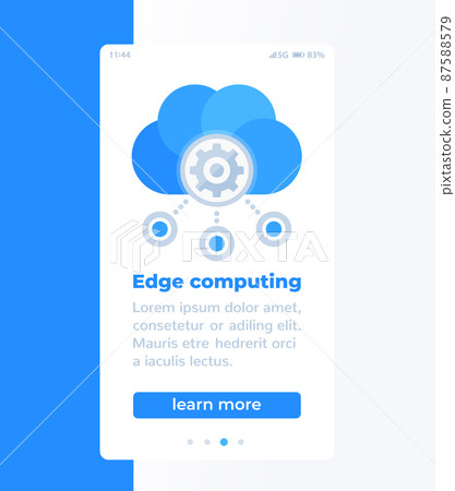 Edge computing mobile banner design Edge computing mobile banner design 87588579