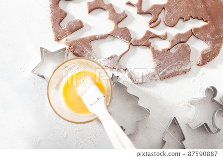 Hande made traditional Christmas pastries. 87590887