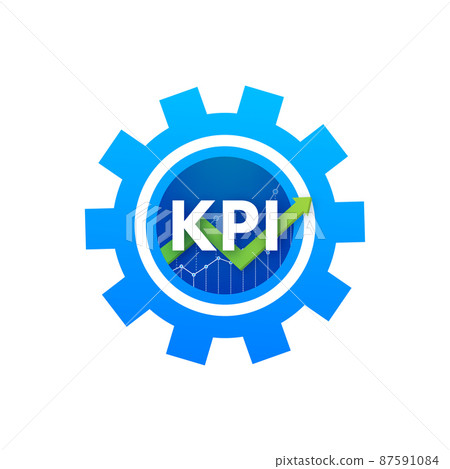 KPI Key Performance Indicator. Measurement, Optimization, Strategy. Vector illustration KPI Key Performance Indicator. Measurement, Optimization, Strategy. Vector illustration 87591084