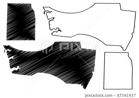 Houston and Hardeman County, State of Tennessee (U.S. county, United States of America, USA, U.S., US) map vector illustration, scribble sketch map Houston and Hardeman County, State of Tennessee (U.S. county, United States of America, USA, U.S., US) map vector illustration, scribble sketch map 87591937