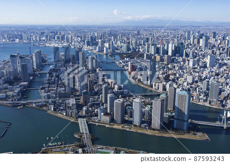 River City 21, Tsukuda Island sky, aerial photography 87593243