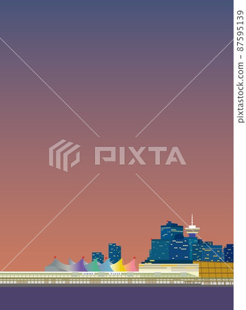 溫哥華溫哥華加拿大地方加拿大地方夜景 溫哥華溫哥華加拿大地方加拿大地方夜景 87595139