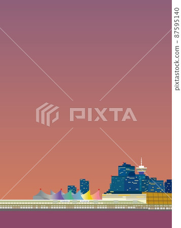 溫哥華溫哥華加拿大地方加拿大地方夜景 溫哥華溫哥華加拿大地方加拿大地方夜景 87595140