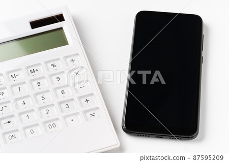 Smartphone and calculator Smartphone and calculator 87595209