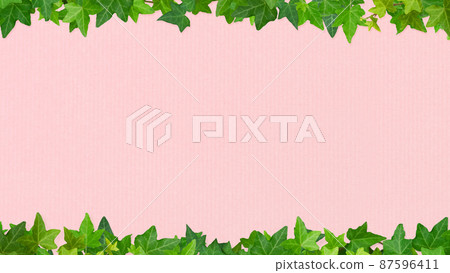 Cute pink background and ivy Cute pink background and ivy 87596411
