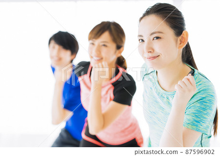 Fitness aerobics sports gym dance women exercise diet 87596902