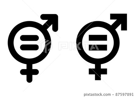 Gender equality mark Gender 87597891