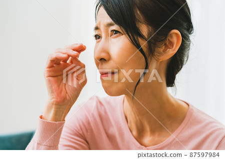 Eye problems in women in their 50s 87597984
