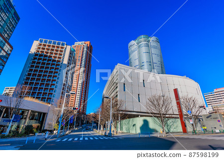 六本木、港區、東京六本木新城住宅和朝日電視台的城市風光 六本木、港區、東京六本木新城住宅和朝日電視台的城市風光 87598199