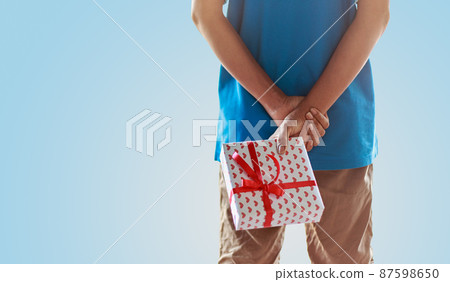 Hiding giftbox Hiding giftbox 87598650