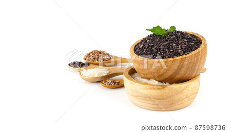 Many type of rice 87598736