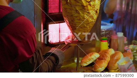 Close up of kebab Close up of kebab 87599300