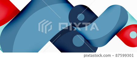 Creative geometric wallpaper. Trendy minimal abstract background. Techno business template for wallpaper, banner, background or landing Creative geometric wallpaper. Trendy minimal abstract background. Techno business template for wallpaper, banner, background or landing 87599301