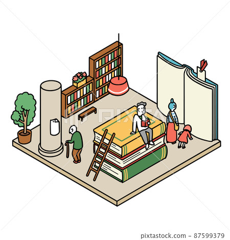 A library A library 87599379
