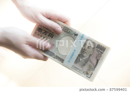 100萬日元的手 87599401