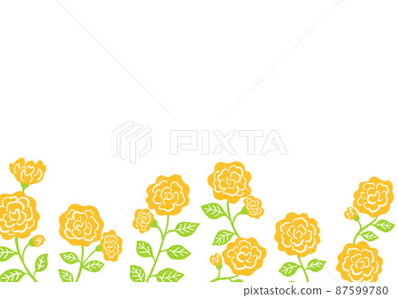 Illustration of yellow roses 87599780