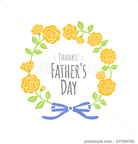 Illustration of yellow flowers for father's day Illustration of yellow flowers for father's day 87599785