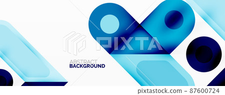 Square and circle minimal abstract background. Vector illustration for wallpaper banner background Square and circle minimal abstract background. Vector illustration for wallpaper banner background 87600724
