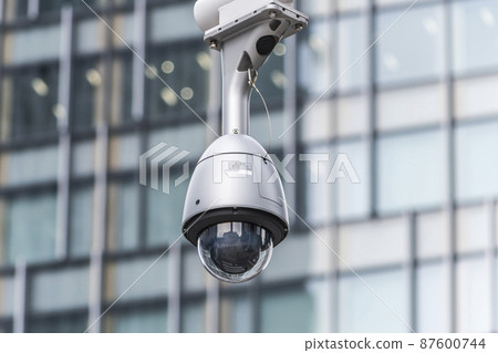 Security camera seen in the city Security camera seen in the city 87600744