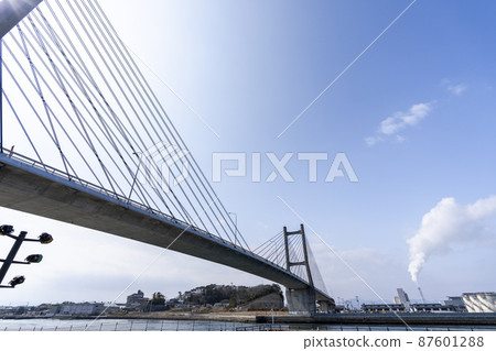 Blue Sky and Matsukawaura Ohashi, Soma City, Fukushima Prefecture Blue Sky and Matsukawaura Ohashi, Soma City, Fukushima Prefecture 87601288