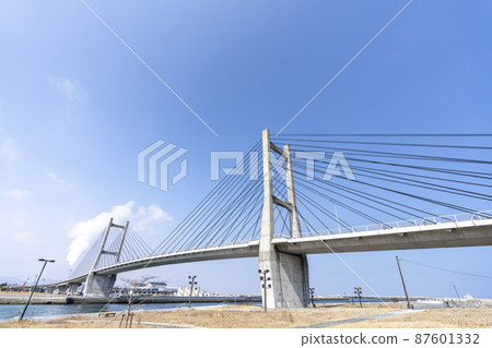 福島縣相馬市藍天和松川浦大橋 87601332