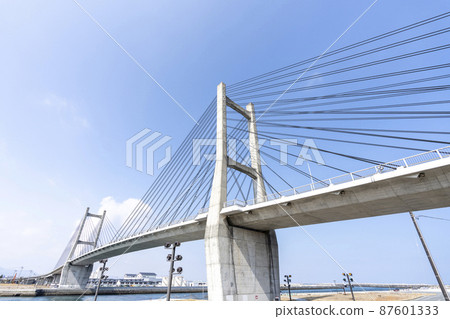 Blue Sky and Matsukawaura Ohashi, Soma City, Fukushima Prefecture Blue Sky and Matsukawaura Ohashi, Soma City, Fukushima Prefecture 87601333