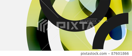 Circle abstract background. Vector illustration for wallpaper banner background card or landing page 87601866