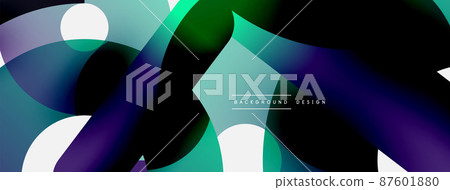 Round shapes circles and other geometric forms. Vector illustration for wallpaper banner background card or landing page Round shapes circles and other geometric forms. Vector illustration for wallpaper banner background card or landing page 87601880