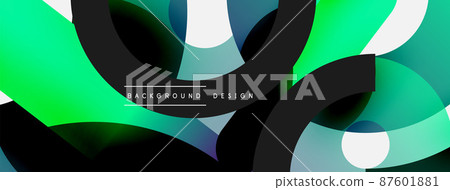 Round shapes circles and other geometric forms. Vector illustration for wallpaper banner background card or landing page Round shapes circles and other geometric forms. Vector illustration for wallpaper banner background card or landing page 87601881