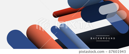 Abstract background. Round shapes, lines compositions on grey backdrop. Vector illustration for wallpaper banner background or landing page Abstract background. Round shapes, lines compositions on grey backdrop. Vector illustration for wallpaper banner background or landing page 87601943