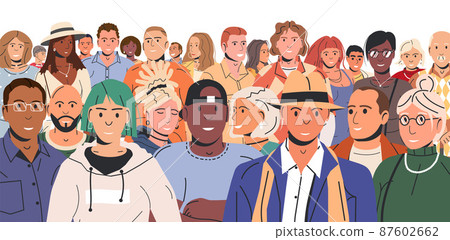 Diverse Multicultural and Multiracial People Group 87602662