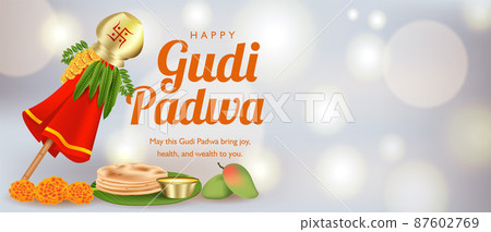 Gudi Padwa or a spring-time Indian festival. 87602769