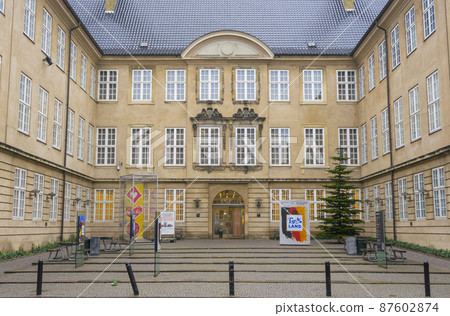 Copenhagen, Denmark - Nov 26, 2019 : Entrance of National Museum of Denmark in Copenhagen, Denmark on Nov 26, 2019. 87602874